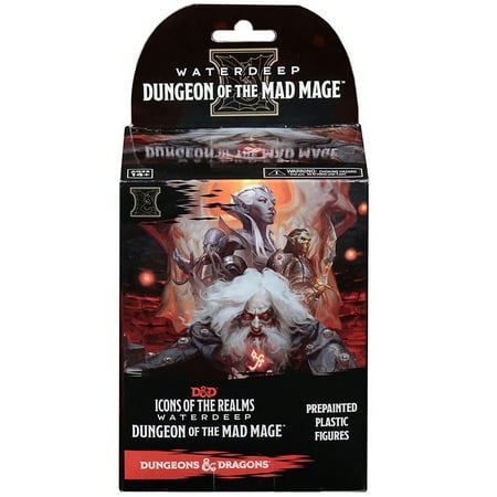 UPC: 0634482735282 | D&D Icons of the Realms: Waterdeep: Dungeon of the Mad Mage Booster – 4 Prepainted Miniatures  Randomly Assorted  Dungeons & Dragons