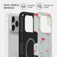 thumbnail image 2 of CASETEROID Tough Case for iPhone 17 Pro Max – Dual-Layer Protection, Shockproof [Compatible with MagSafe] – Flamingo Case, 2 of 4