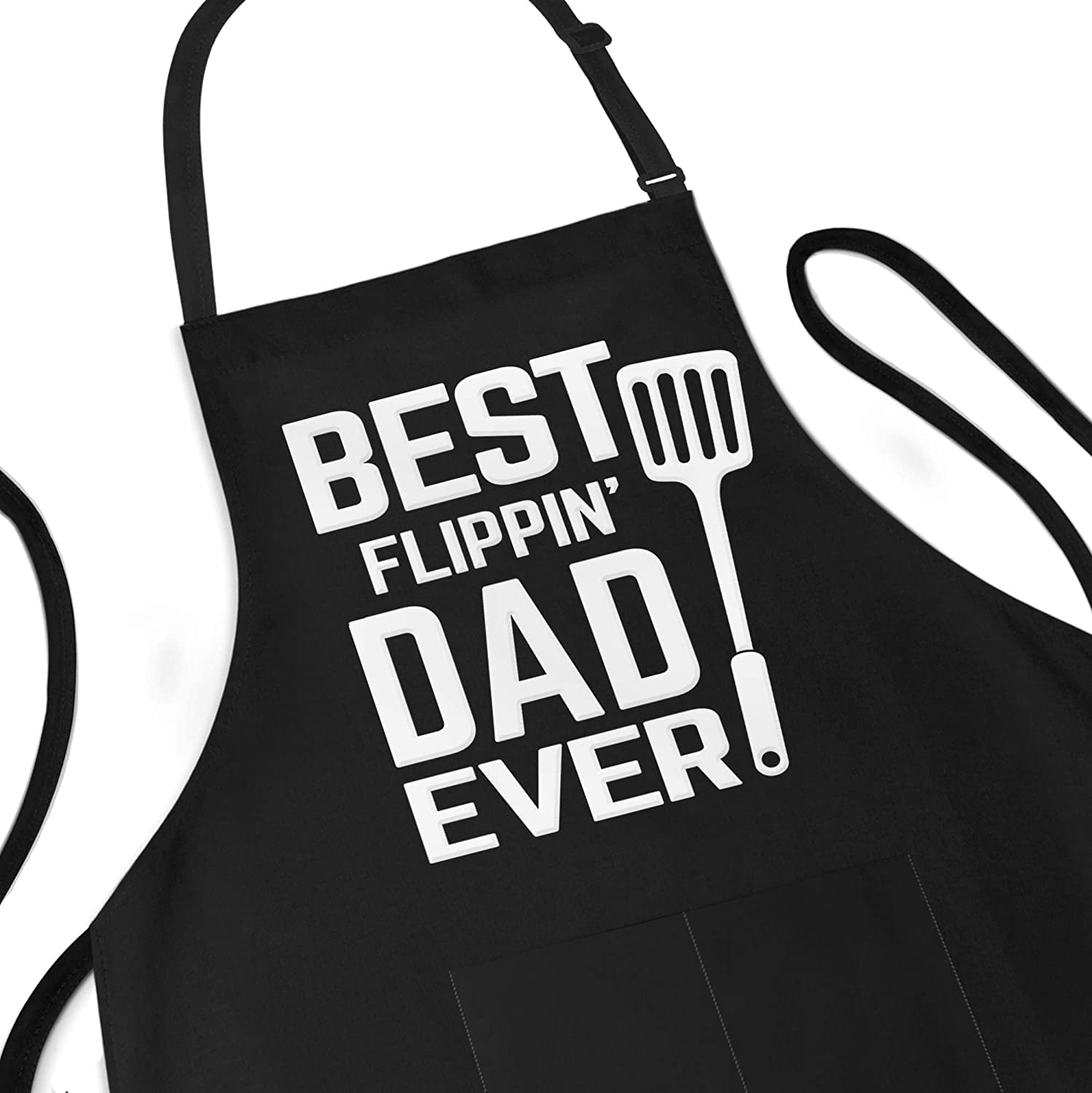 Stand Back Dad Is Cooking Fathers Day BBQ Cooking Novelty Apron Black 