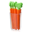 thumbnail image 2 of Cateissary Paquete de 5 bolsas de comida de zanahoria Clip de sellado a prueba de humedad sellador a prueba de polvo abrazadera de almacenamiento de Cocina y Comedor Cateissary HA011459-00, 2 of 6