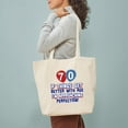 thumbnail image 3 of CafePress - 70 Year Old Birthday Designs Tote Bag - Unisex Canvas Tote Bag, Beige, 1-Piece, 3 of 7