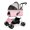 Pink, variant on Pet Stroller Dog Stroller For Small Medium Dogs & Cats, 4 Wheel Folding Pet Puppy Travel Stroller Jogger Carrier With Removable Storage Basket Adjust Canopy, Easy Walk