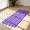 thumbnail image 6 of Yoga Mat 72 x 24 Inch 0.39 Inch Extra Thick, High Density Anti Tear Exercise Mat with Carrying Strap, Suitable for Various Yoga Exercises Pilates Floor Workout, Yoga, Purple, 6 of 8