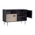 thumbnail image 4 of Sunpan Basque 50" Modern Wood and Iron Sideboard with 2 Shelves in Black, 4 of 5