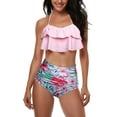 thumbnail image 2 of Girls Swimsuit Two Pieces Bikini Set Ruffle Falbala Swimwear Bathing Suits, 2 of 7