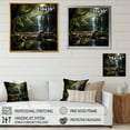 thumbnail image 4 of Designart "Magical Cliff Waterfall Scenery IV" Waterfall Wall Decor, 4 of 7