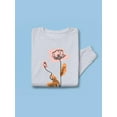 thumbnail image 3 of Flowers Abstract Colorful Sweatshirt Women -Image by Shutterstock, Female Small, 3 of 7