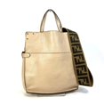 thumbnail image 1 of Pre-Owned Fendi 8BT303 Zucca Hand Bag 2WAY bag Crossbody Shoulder Bag Beige (Good), 1 of 16