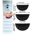 thumbnail image 5 of 3Pcs Wall Hanging Half Round Felt Plant Flower Basket Liners Kit For Window Box, 5 of 7