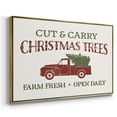 thumbnail image 3 of Christmas Farm Sign II - Framed Gallery Wrapped Holiday Canvas - 27 x 41 - Gold Frame, 3 of 8
