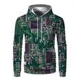 thumbnail image 2 of Sudadera con capucha con gráfico de chip electrónico para hombre, sudadera con estampado 3D de placa de circuito de CPU, sudadera divertida, sudaderas con capucha, ropa de calle, 2 of 5