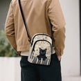 thumbnail image 3 of TSOVTHRID Cell Phone Crossbody Bag for Women Black Cat Piano Music Note Print Lightweight Small Crossbody Bag Cell Phone Purse Wallet with Adjustable Strap, 3 of 7