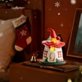 thumbnail image 5 of Eespoir Ceramic Christmas Magics House, Desktop Household Ornaments, Miniature House Decor, For Christmas Gifts Scene Layout Props(Red), 5 of 6