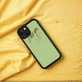 thumbnail image 4 of Stylish iPhone 15 Case - Lightweight Yellowing Resistant with Elegant Floral Design and Red Cursive ' I Love You ' Message, 4 of 6