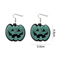 thumbnail image 2 of Halloween earrings, retro exaggerated alternative pumpkin earrings, 2 of 5