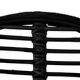 thumbnail image 3 of vidaXL Dining Chairs 4 pcs Black Natural Rattan, 3 of 4