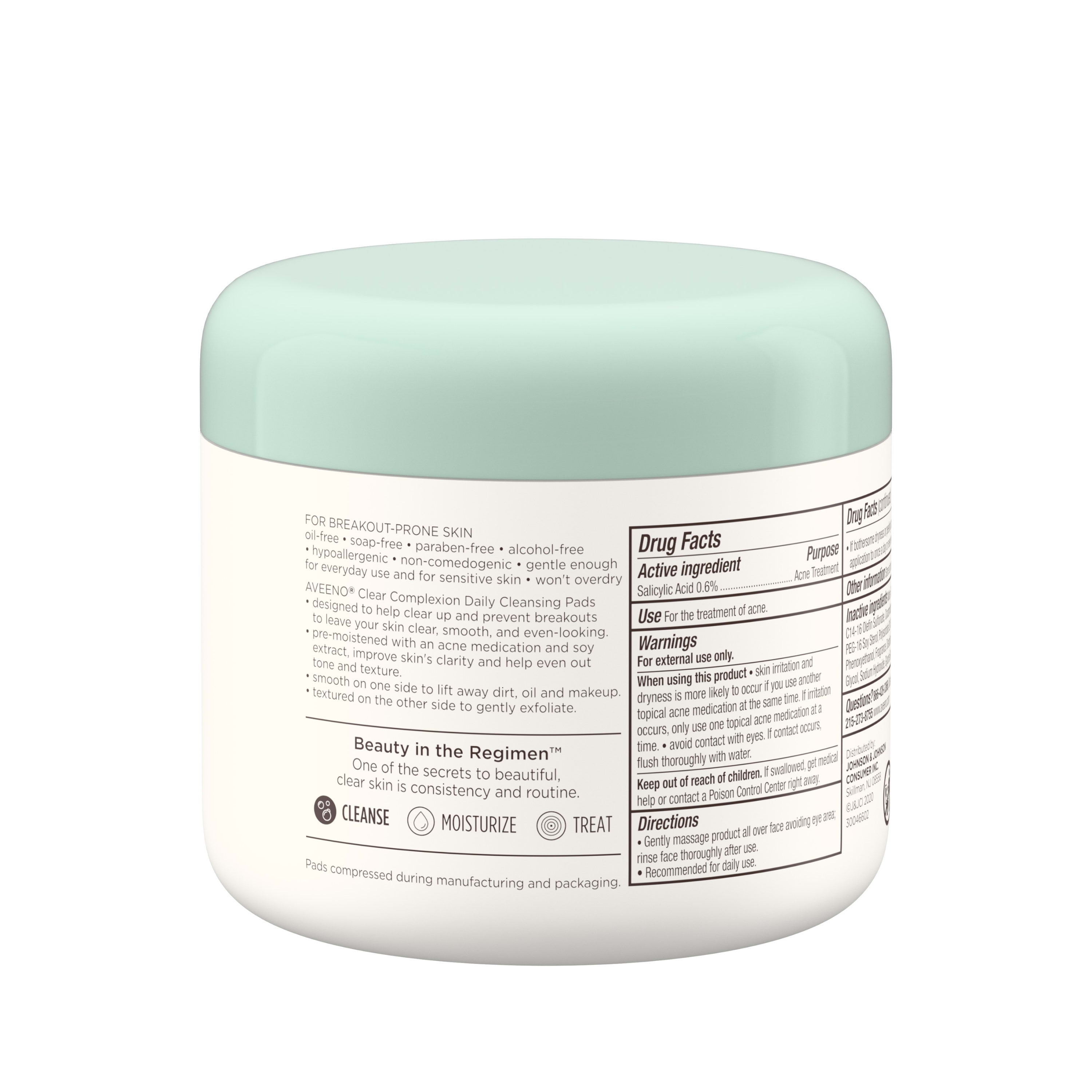 aveeno clear complexion daily cleansing pads