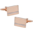 thumbnail image 1 of Mother of Pearl Rose-Gold Tone Cufflinks, 1 of 1