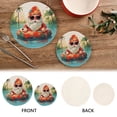 thumbnail image 4 of Gnome Lifebuoy Trivet Mats Pot Holders Cotton Woven Non-Slip Heat Resistant for Hot Pots Pans Pats for Cooking Baking Set of 2, 4 of 7