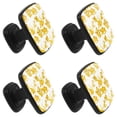 thumbnail image 2 of 4 Pcs Square Cabinet Handle Cupboard Knob Drawer Pulls Handle Leopard Drawer Knobs with Screws Furniture Decoration, 2 of 7