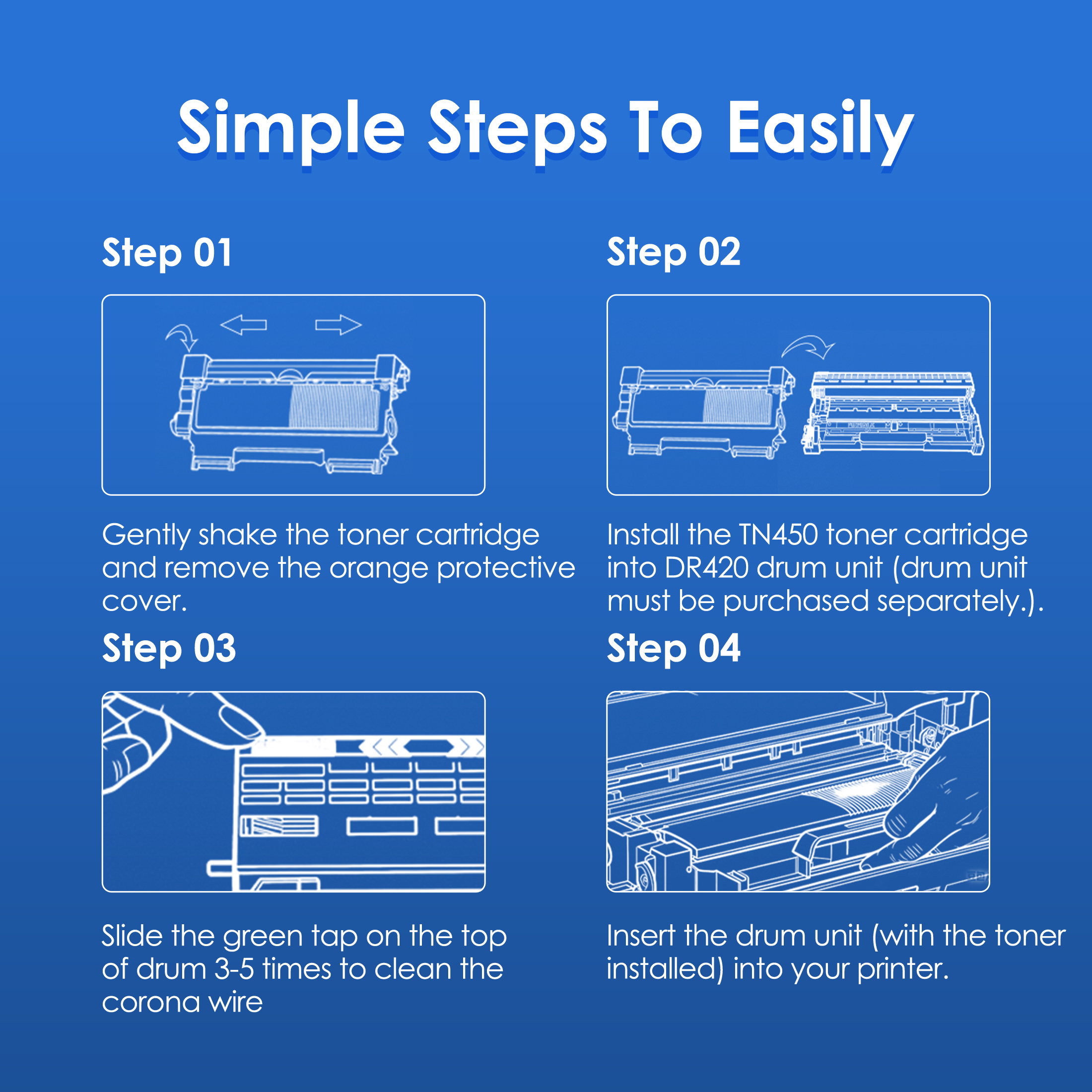 MOLIMER TN450 Compatible Toner Cartridge 2-Pack photo 3