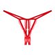 thumbnail image 1 of Gibobby Ropa Interior con Entrenamiento Mujeres Transparente Sexy Hot Open File Low Rise Lace Pearl Hollow Tanga（Rojo，Talla única), 1 of 4