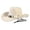 Beige, variant on Cowboy Hats for Men Women Classic Western Cowgirl Hat Fedora Hat with Decorative Band