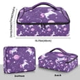 thumbnail image 3 of Iauyy Casserole Carrier for Hot Food Insulated Casserole Travel Carry Bag with Lid Food Warmer Bag for Party/Picnic,Purple Pattern, 3 of 7