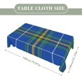 thumbnail image 2 of Province of Nova Scotia Tartan Rectangular Tablecloth 55"x70" with Lace Edge, Washable Durable Table Cover for Dining, Indoor Outdoor Home Restaurant Decor, 2 of 5
