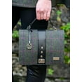 thumbnail image 2 of Mucros Weavers Irish Wool Tweed & Leather Women's Fiona Bag Shoulder Handbag Made in Ireland, 2 of 2