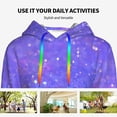 thumbnail image 4 of Haiem Purple Glitter for Women's Fashion Hoodies & Sweatshirts with Kangaroo Pocket,Hooded Sweatshirt with Eye-catching Drawstrings-XX-Large, 4 of 7