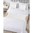 thumbnail image 4 of Xipuska Fall Dog Bed Runners for Queen Size Bed, Decorative Bed Throws for Foot of Bed, Thanksgiving Maple Leaf Pumpkin Sunflower Check Bed Runner Sofa Throw Bedding Scarf Slipcover for Bedroom, 4 of 5