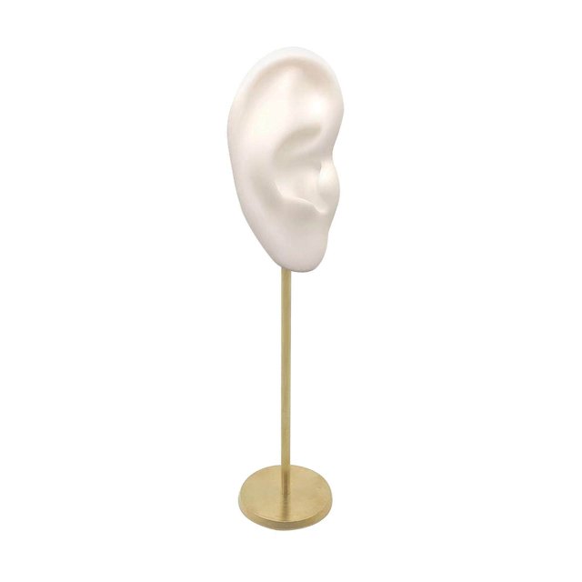 Earring Display Stand Human Ear Model Stud Holder Earring Holder Retail Showcase Jewelry Organizer Right Ear White