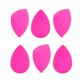 thumbnail image 1 of Set de esponjas de maquillaje, color rosa opaco, 6 unidades, sin látex, 1 of 3