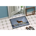 thumbnail image 2 of Carolines Treasures BB8287JMAT Longhaired Dachshund Welcome Door Mat Indoor Rug or Outdoor Welcome Mat 24x36 Doormat, 2 of 4