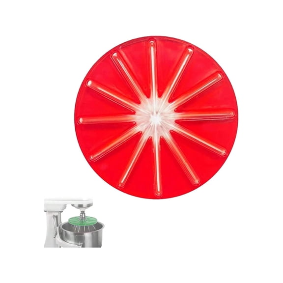 Splentdid Mixer Cream Scraper Accessories, Stand Mixer Head Scraper Splash Guard Compatible with KitchenAid 4.5qt & 5qt Red