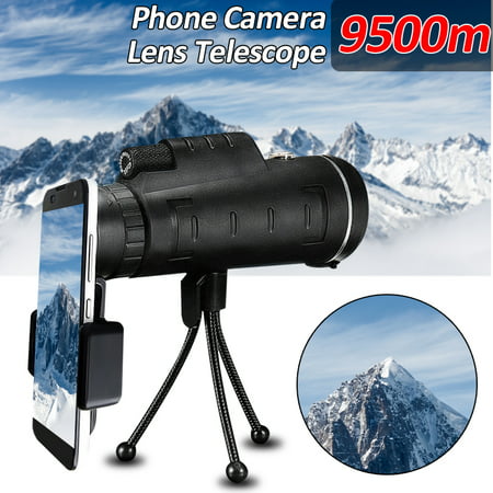 40X60 High Power Compact Monocular Telescope HD Dual Focus Scope w/Cell Phone Holder +Tripod Mount, Waterproof for Hunting Bird Watching Valentine's (Best Monocular For Backpacking)