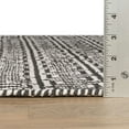thumbnail image 6 of Zipper Black/Ivory Handwoven Cotton Rug, 4' x 6', 6 of 6