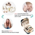 thumbnail image 4 of Bear Travel Portable Square Display Case: Earring and Necklace Organizer - Ideal for Girls and Women, 4 of 6