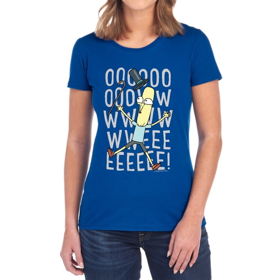 Rick and Morty Oowweeeee Women's T Shirt, Royal, Small