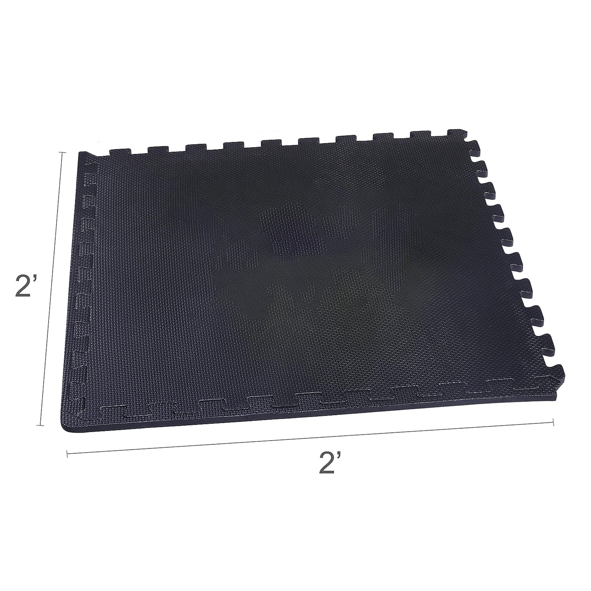 BalanceFrom 18-Pack 24”x24” Interlocking Foam Puzzle Exercise Mat