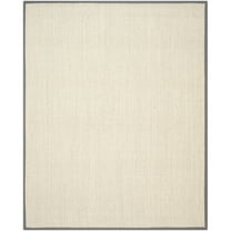 SAFAVIEH Natural Fiber Juniper Border Sisal Area Rug, Marble/Grey, 11' x 15'