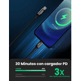 thumbnail image 2 of Cable USB C a Lightning Ugreen MFI Carga Rápida 1m, 2 of 7