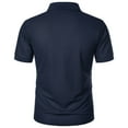 thumbnail image 6 of Dovford Men's Polo Shirts Short Sleeve Cotton Pique Golf Shirt Casual Collared Shirt Lightweight Work Shirts with 3 Buttons, 6 of 7