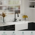 thumbnail image 4 of APPASO Stainless Steel Kitchen Faucet, Pull Down Sprayer 3 Modes, Matte Black High Arc Single Handle Gooseneck Faucets for 1 to 3 Holes Sink, Laundry, Farmhouse, RV, Bar, 4 of 14