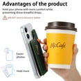 thumbnail image 5 of Allytechgroup iPhone 16 Plus Case with Cards Holder & Hand Strap, Clear Back Cover Shockproof Drop Protective Anti-Yellowing Bumper Phone Case for Apple iPhone 16 Plus, Darkgreen, 5 of 11