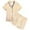 t#45Beige137, variant on CAIVO Child Girls Satin Outfit Sets Ocean Sea Print Button Down Lapel Short Sleeve Summer Shirt Tops Shorts Comfortable Kids Soft Wear Casual Outfit Toddler To Teen Lovely Clothes Sets