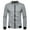 Gray, variant on Men's Lightweight Golf Baseball Jackets Casual Track Jackets for Men Waffle Bomber Jacket Windbreaker Varsity Coat with Zipper Sizes S-2XL White