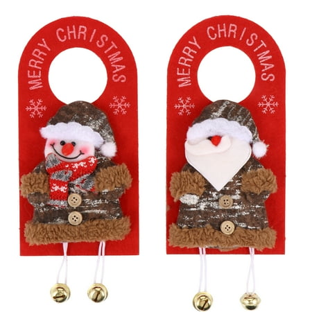 

2Pcs Christmas Hanging Pendants Door Hanging Ornaments Lovely Door Pendants