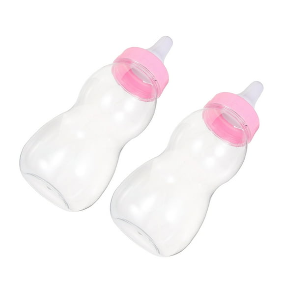 Raindrops 2-Pack Baby Bottle Bank Plastic Bank Jumbo Bottle Candy Container Party Favor for Baby Boy Girl